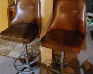 Vintage bar stools in good condition.