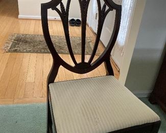 Dining chairs - 6 total (2 with arms) ~ $225 for set 