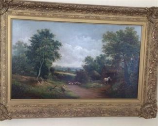 Early 1900s original oil painting To see in person please call for an appointment 
