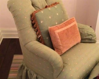 Tufted arm chair. $600