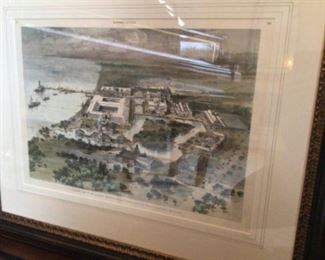 Harpers weekly framed  bird’s eye view of the columbian expedition of Chicago                                      Drawn by Charles Graham      $1000