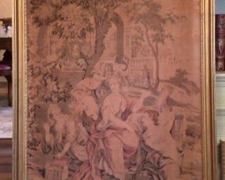 Petit point rare 42 x30 $10,000. Adventures de telemaque d’apres Rubens. 18th century 