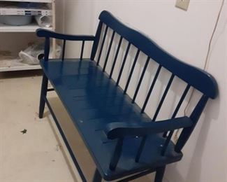 Blue bench