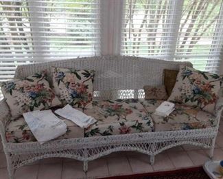 Wicker sofa