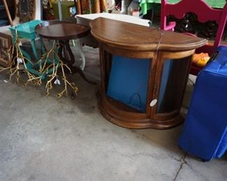 tables, display cabinet