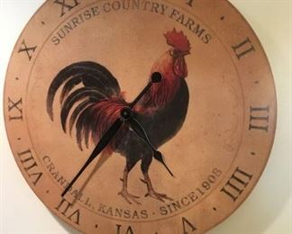 44 Large Rooster Wall Clockmin
