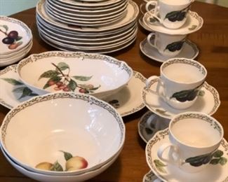 Noritake Royal Orchard (Service for 8) Dishware. Detergent Safe, Microwave Safe, Oven Safe.