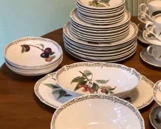 Noritake Royal Orchard (Service for 8) Dishware. Detergent Safe, Microwave Safe, Oven Safe.