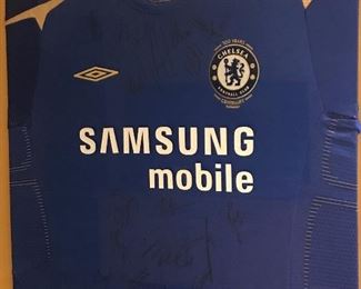 Signed Chelsea jersey.