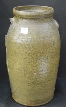 604 - 3 Gal. Stoneware Churn - Attributed to Alabama