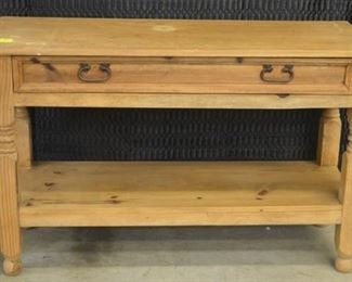 6201 - Pine Sofa Table with Drawer