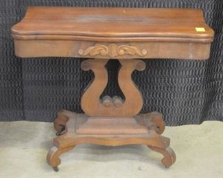6212 - Walnut Empire Game Table