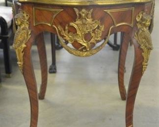 2308 - Round French Marble Top Table with Ormolu
