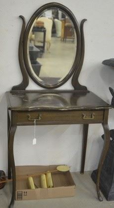 2352 - Vanity with Oval Beveled Mirror