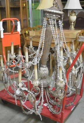 2393 - Lg. Chandelier with Rope Beads