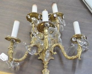 2412 - Brass Wall Sconce