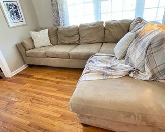 Two piece sectional sofa