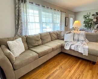 Two piece sectional sofa