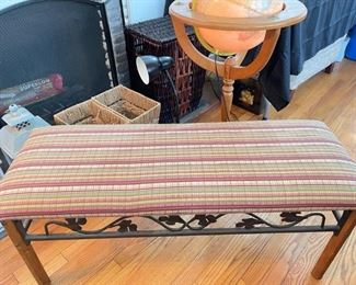 Fabric covered bench
