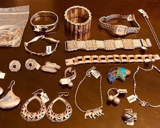 John Hardy, Richard Lindsay, Spratling, Vintage Sterling Jewelry Collection ~ Also some 950 & 970 Silver 