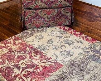 Immaculate Sherrill Club Chair (Two Available) & 90”x63” Carpet