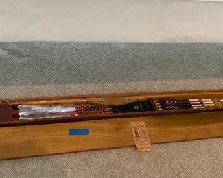 Indian Toy Co. Vintage Archery Set - Bow & Arrows w/ Wood Case