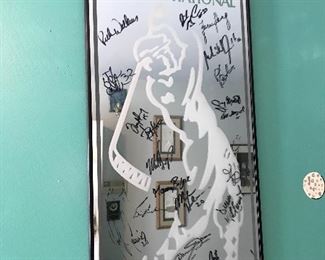 Autographed Lemieu Golf Mirror