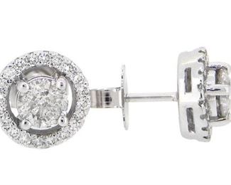1.03ct Diamond Earrings 14K