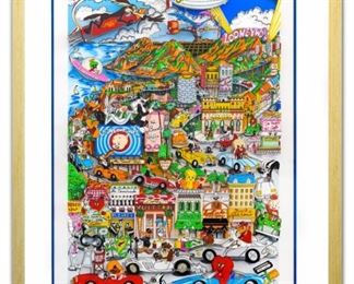 Fazzino "Looneywood" 3D Serigraph