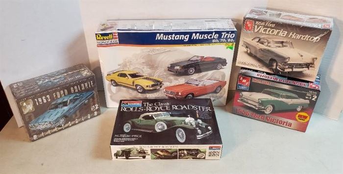 Model Cars: 4 Wrapped in Plastic