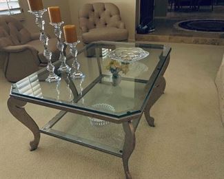 Cherill Coffee Table -Thick beveled glass $175