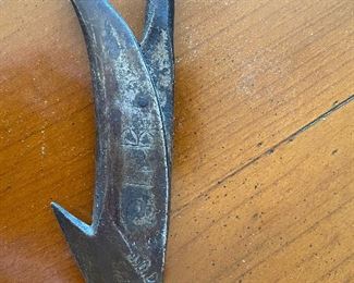 detail of 19th century harpoon from the Karluk