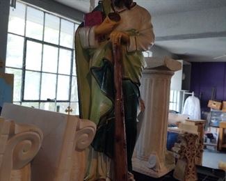 St Christopher statue (repaired)