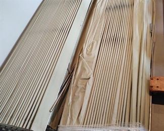 Vintage accordion door room divider