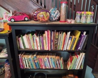 Lots of children's books and toys