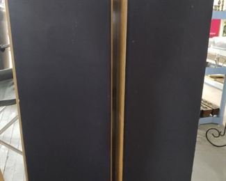 Pair of very tall Fisher speakers