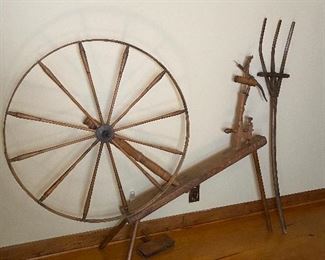 Antique Cotton Spinning Wheel
