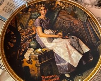 Norman Rockwell plate collection 