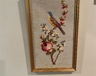 Framed Needlepoint Pieces 