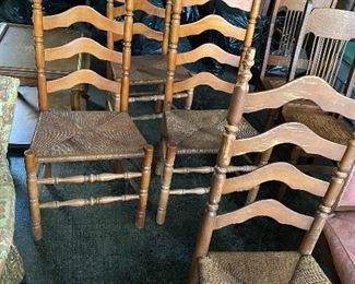 Ladder back chairs 