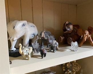 Collection of elephant figures