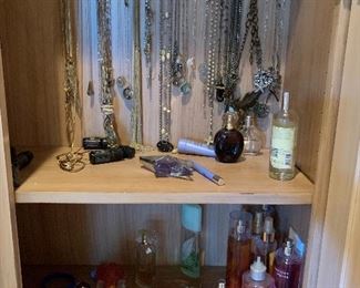 Perfume, jewelry (more than pictured will be at the sale)
