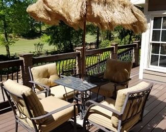 Patio furniture with Awesome Umbrella