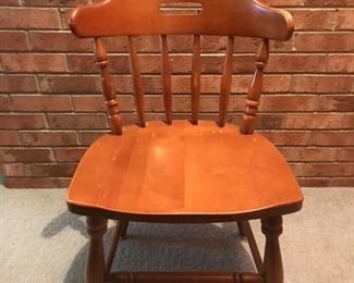 Temple-Stuart style Early American Dining Chairs.