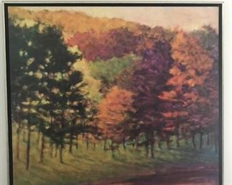 Artwork - Fall Foliage.  36 1/2W x 36 1/2 H x 1 1/2D