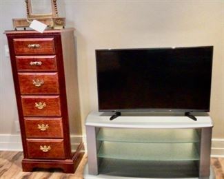 Lingerie Chest and TV and TV Stand