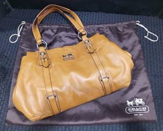 Coach Tan Leather Handbag