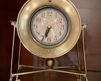 16. Boulevard Etienne Brass Mantle Clock (8.5")