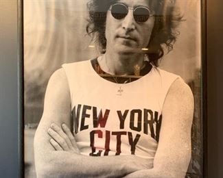 140. Print of John Lennon in NYC T-Shirt (40" x 56")