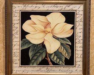 112a. Framed Print of Gardenia (30" x 30")